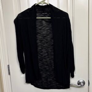 Express Black Open-Front Cardigan Sweater